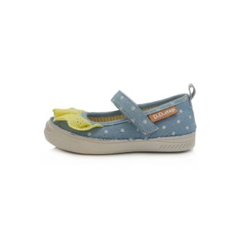 Balerini din material textil -  cu bulinute - C040-679A