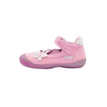 Balerini din piele -  Fluturas - 015-134A - Roz -