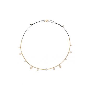 Colier din aur filat de 14K/20 cu perle Colier din aur filat de 14K/20 cu perle