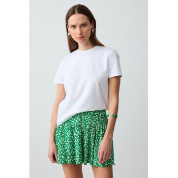 Fusta mini cu model floral