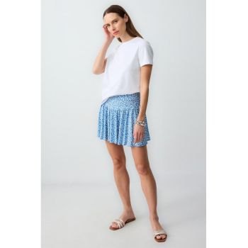 Fusta mini cu model floral