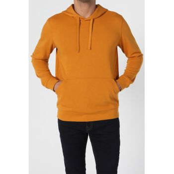 Hanorac regular fit de bumbac cu buzunar kangaroo