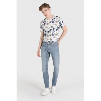 Pantaloni De Barbati Albastru Slim Fit 041 DANNY floral