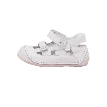 Pantofiori cu prindere scai -  balerini - 039 - Alb -