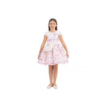 Rochita Eleganta cu Model -  cu Gentuta Asortata - 33269