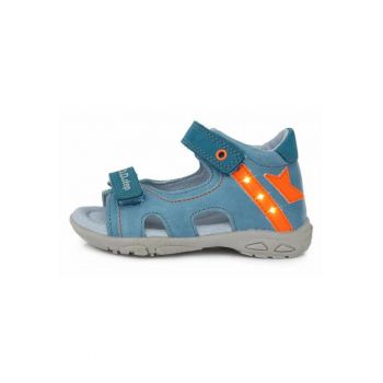 Sandale cu Luminite Baieti -  din Piele - cu Scai - AC290-101