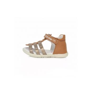 Sandale Fete -  din Piele - Inchise la Spate - AC048-790