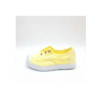 Tenisi Fara Siret Fete -  Model Texturat - Flexibili - 70998-167 - Galben