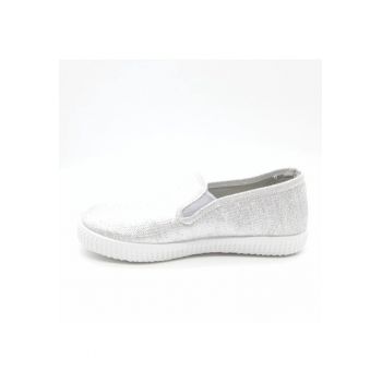 Tenisi Slip-On Fetite -  Parfumati - Flexibili - 57013-26 - 28 - Argintiu