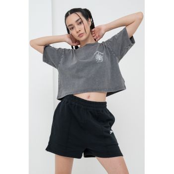 Tricou crop Boxy