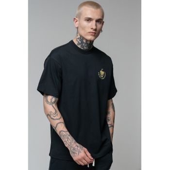 Tricou cu imprimeu pe partea de spate Boba Tea