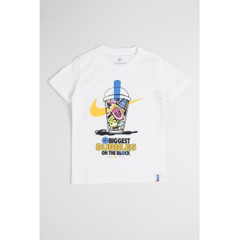 Tricou de bumbac cu imprimeu grafic