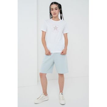 Tricou de bumbac cu logo
