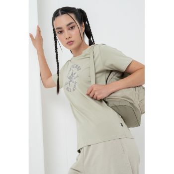Tricou de bumbac cu logo
