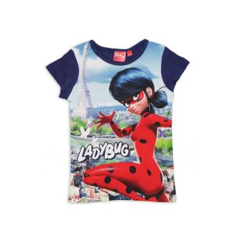 Tricou fete - Albastru - Bumbac -