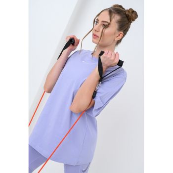 Tricou supradimensionat cu decolteu la baza gatului Sportswear Essential