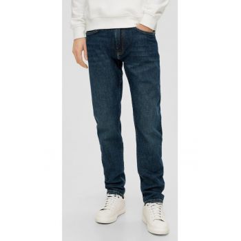Blugi barbati Mauro - cu talie medie - croiala Regular - Tapered Leg - Albastru inchis - W30 L34