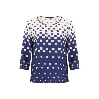 Bluza din viscoza cu imprimeu geometric