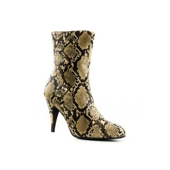 Botine cu aspect de piele de sarpe