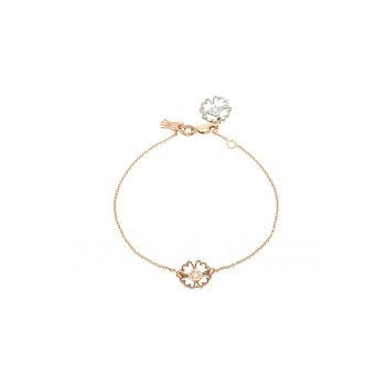 Bratara din aur de 14k decorata cu diamante Faith Flowers