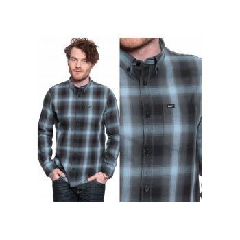 Camasa Barbati -  Button Down - Croi: Regular Fit - Inchidere: Nasturi - Compozitie Material: 100% Bumbac - Numar Buzunare: 1 - Gri - 1 Buc