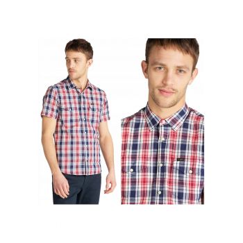 Camasa Barbati -  Camasa Western Cu Maneca Scurta - Croi: Slim Fit - Inchidere: Capse - Compozitie Material: 100% Bumbac - Numar De Buzunare: 2 - Alb
