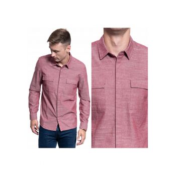 Camasa Barbati -  Casper Chambray - Croi: Regular Fit - Inchidere: Nasturi - Compozitie Material: 100% Bumbac - Numar De Buzunare: 2 - Roz