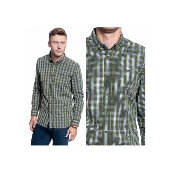 Camasa Barbati -  Clemens Small Check - Croi: Regular Fit - Inchidere: Nasturi - Compozitie Material: 100% Bumbac - Model Dominant: Carouri - Multicolor