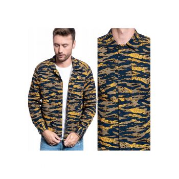 Camasa Barbati -  Fit Sezonier - Croi: Regular Fit - Inchidere: Nasturi - Compozitie Material: 100% Bumbac - Numar De Buzunare: 4 - Multicolor - 1 Bucata