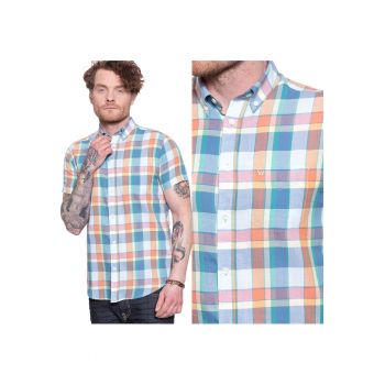 Camasa Barbati -  Ss 1 Pkt Button Down - Croi: Regular Fit - Inchidere: Nasturi - Compozitie Material: 100% Bumbac - Numar Buzunare: 1 - Multicolor - 1 Bucata