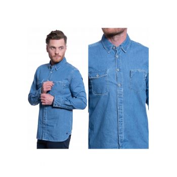 Camasa Din Denim -  Casper Dnm Hipster - Croi: Regular Fit - Inchidere: Nasturi - Numar De Buzunare: 2 - Material: 100% Bumbac - Albastru - 1 Bucata