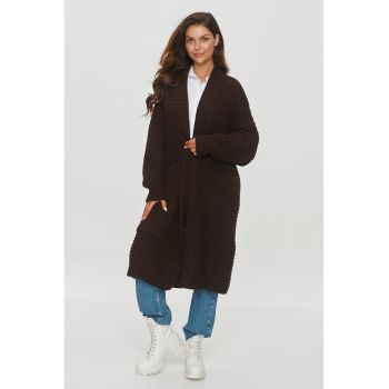 Cardigan lejer tricotat gros -