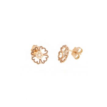 Cercei cu diamant Faith Flower