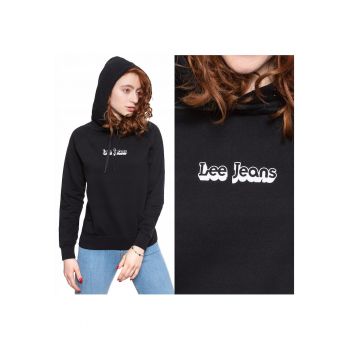 Hanorac -  Hoodie - Croi Normal - 100% Bumbac - 1 Buzunar - Maneci Lungi - 4XL - Negru - 1 Bucata