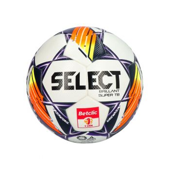 Minge fotbal  Brillant Super TB 1 Liga V24 - oficiala de joc - alb/portocaliu/mov -