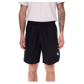 Pantaloni scurti sport barbati  negru - poliester reciclat - design modern - fara model