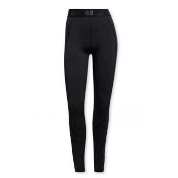 Pantaloni sport dama -  colanti Techfit - negru - material elastic - pentru alergare/antrenament -