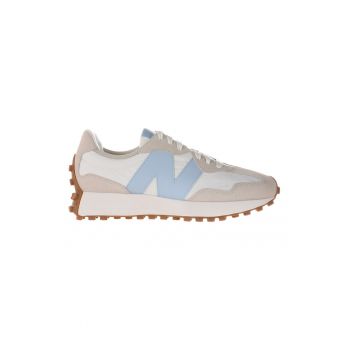 Pantofi sport din piele cu garnituri din material texxtil