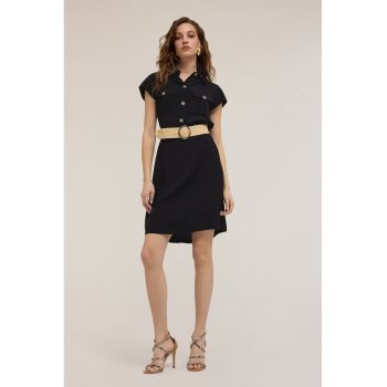 Rochie cu buzunare pe piept