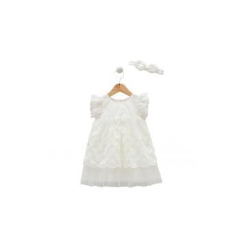 Rochita Fetite -  cu Crizanteme - JIK8152 - Crem -