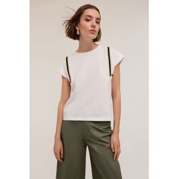 Tricou cu detalii in dungi