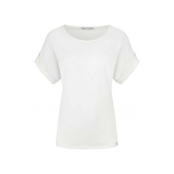 Tricou din amestec de liocel - Alb