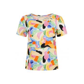 Tricou din jerseu cu imprimeu abstract