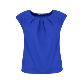 Bluza cu maneci tip aripioara si pliuri inversate