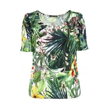 Bluza cu model tropical