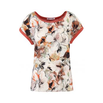Bluza din amestec de viscoza si in cu imprimeu floral