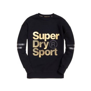 Bluza sport cu logo supradimensionat -
