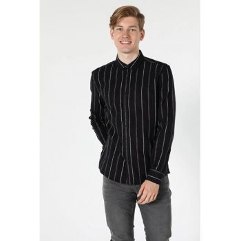 Camasa Cu Maneca Lunga De Barbati Antracit Slim Fit Cl1055950 8682240951025