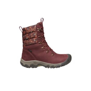 Ghete impermeabile din piele cu insertii textile Greta