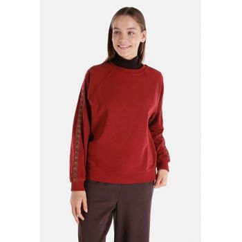 Hanorac / Bluza De Dama Bordo Regular Fit Cl1065187 8683197797193